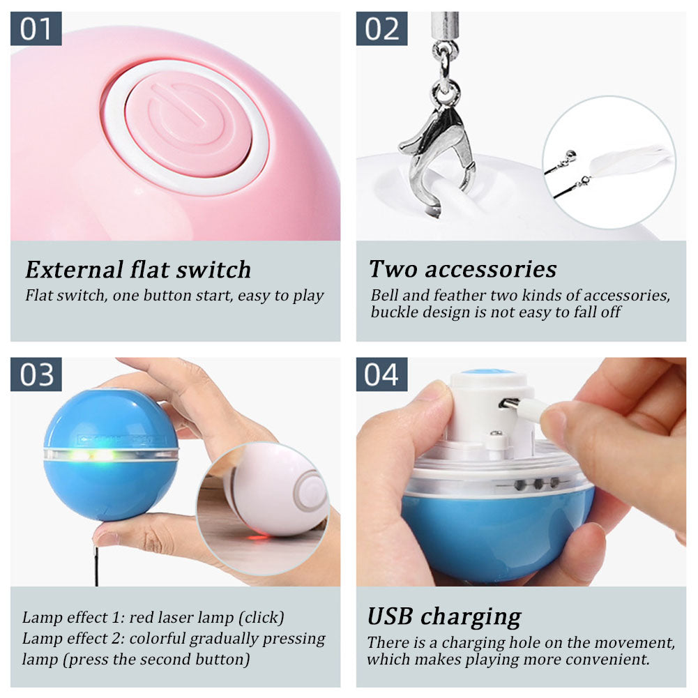 Gravity Intelligent LED Laser Cat Ball